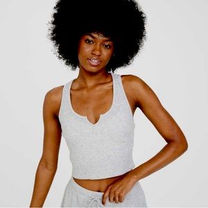 American Eagle Waffle Crop Tank